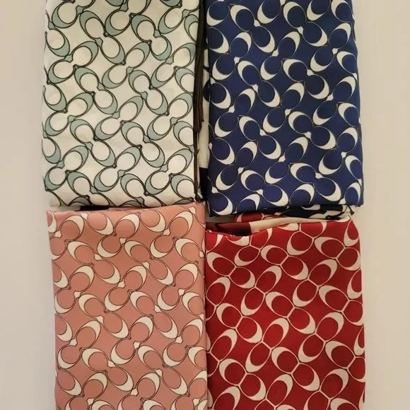 Blue Women Twill Satin Silk Square Scarf/Shawl - Picture 2 of 6